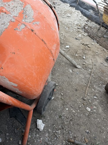 Cement mixer with stand - with, petrol