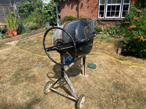 Electric cement mixer - cement,