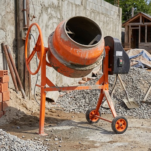 Cement concrete mixer electric - cement,