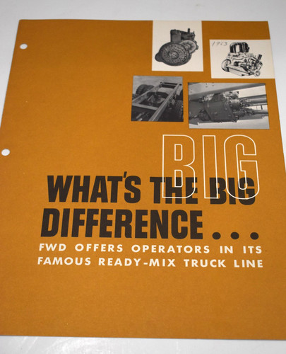 Vtg 1950 fwd trucks - 1950's,